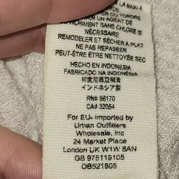 Free People Malibu Thermal Long Sleeve Tee in Ivory/Oatmeal S - Picture 10 of 11